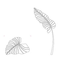 Stencil kit stencil foglie 2 cm 60X45