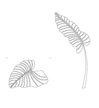 Stencil kit stencil foglie 2 cm 60X45