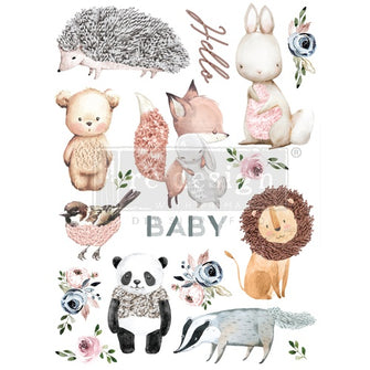 Redesign decor transfers hello baby - misura 22x30