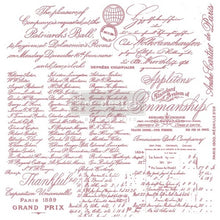 Redesign Decor Clear-Cling Stamps - Handwritten Note - misura 30,48 cm x 30,48 cm
