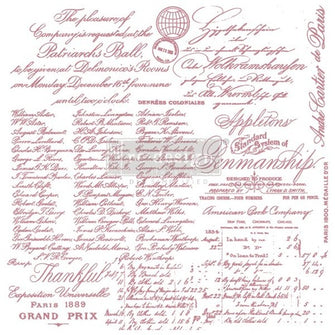 Redesign Decor Clear-Cling Stamps - Handwritten Note - misura 30,48 cm x 30,48 cm