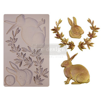 Redesign Décor Moulds® - Meadow Hare - misura  12,7 cm x 20,32 cm