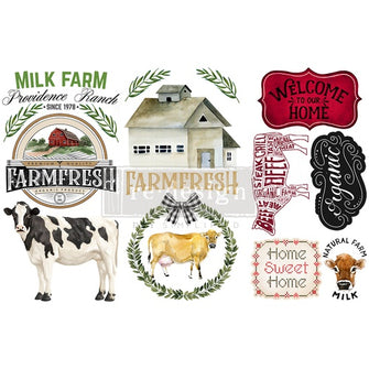 Redesign Décor Transfers® - Home & Farm - misura 15,24 cm x 30,48 cm