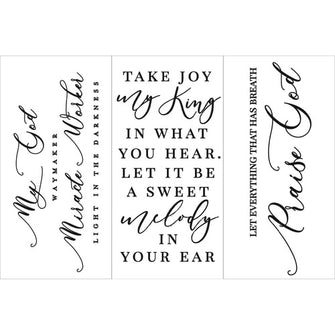 Decor Transfers®- Scripture - misura 15,24 x 30,48 cm