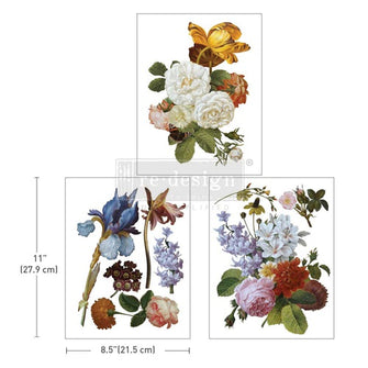 Middy Transfers® - Blossomed Beauties - misura 21,5 x 27,9 cm