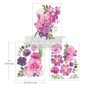 Middy Transfers® - Purple Blossom - misura 27,9 x 21,5 cm