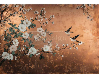 A1 Decoupage Fiber - Feathers In The Glow