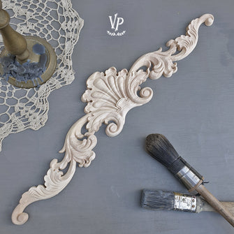 Fregio decorativo - Wood ornament - misura 50 x 11 cm