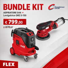 Bundle FLEX S44 + ORE 5-150 EC – Aspiratore Classe L e Levigatrice Rotorbitale Professionale