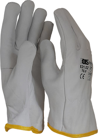 Guanto in pelle fiore bovino EDIS - E21.02N BIANCO