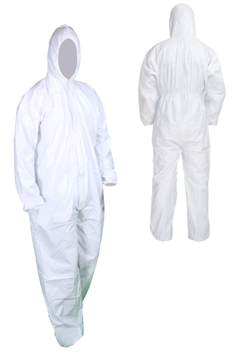 Tuta monouso in PLP con cappuccio EDIS - Cenitex PRO-R colore BIANCO