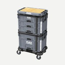 FLEX TKL SP SET 2 STACK PACK – Set Valigette Modulari con Carrello e Cassetti