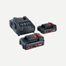 FLEX P-Set 22 Q Power Set Batterie 18V + Caricatore