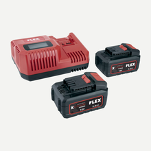 FLEX P-Set 55 R Power Kit Batterie 18V 5.0 Ah + Caricatore Rapido