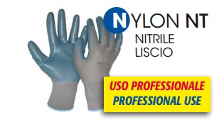Guanto nylon supportato nitrile