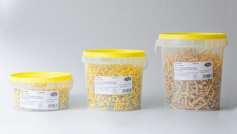 Tassello a percussione testa bombata in nylon 6x38