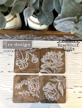 Redesign Decor Clear-Cling Stamps - Linear Floral - misura 30,48 cm x 30,48 cm