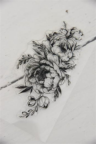 Stamp - Oval flower 15 cm