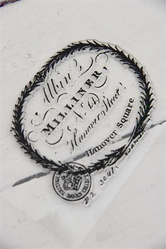 Stamp - Text Milliner 12x11 cm