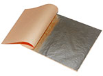Foglia imitazione argento mm 140×10