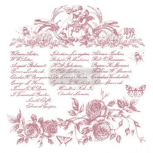 Set di timbri  - floral script - misura 30,48 cm x 30,48 cm