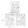 Middy Transfers® - Vintage Labels I - misura 21,5 x 27,9 cm.